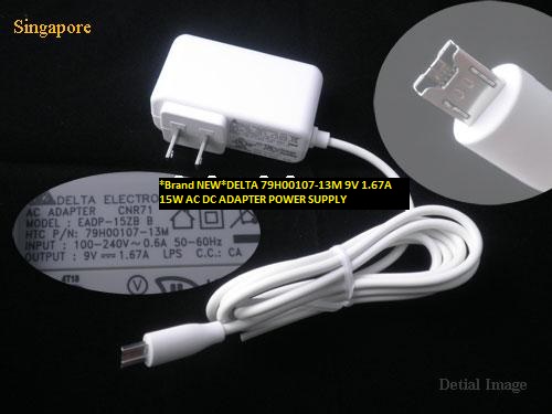*Brand NEW*DELTA 79H00107-13M 9V 1.67A 15W AC DC ADAPTER POWER SUPPLY